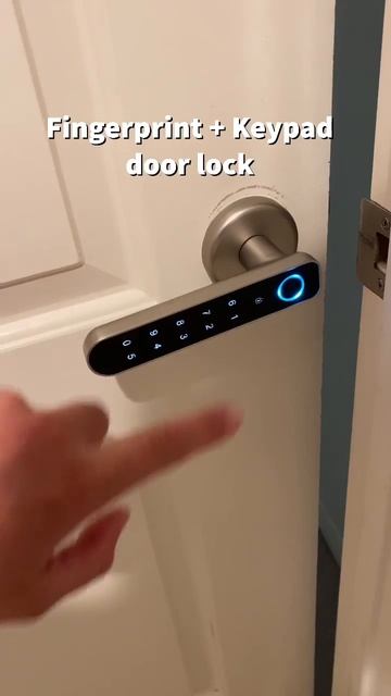 Fingerprint And Keypad Door Lock, So ￼￼￼convenient! #shorts