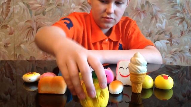 SQUISHIES-my collectoin.Коллекция Сквиши, сравниваем разные. смотреть онлайн