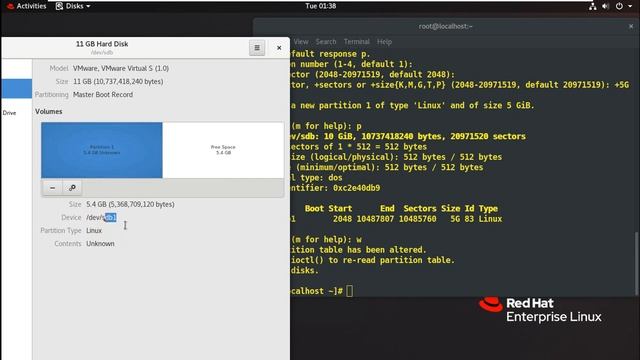 Efficient Partition Management with RHEL 8 Server | RHEL Server Disk Partition In Hindi смотреть онлайн