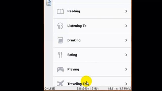 How To Post Travelling Status In Facebook Android App