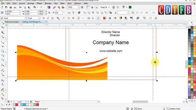 how to make business card layout in coreldraw смотреть онлайн