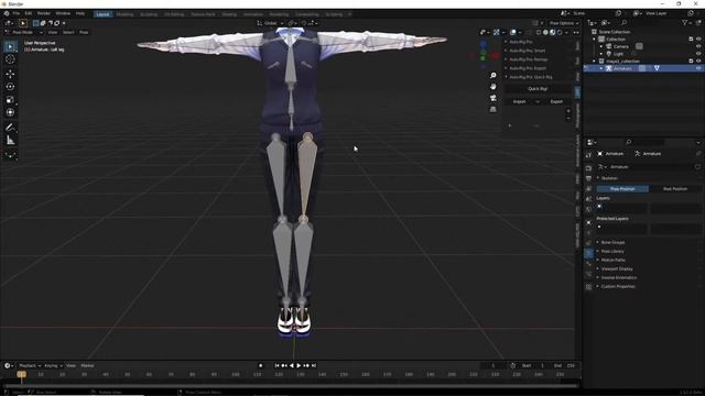 #Blender 2.92-Auto Rig Pro 3.59.15 Vroid Quick Rig смотреть онлайн