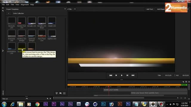 NewBlueFX Titler Pro 6.0. YouTube Intro Tutorial Part 1 смотреть онлайн