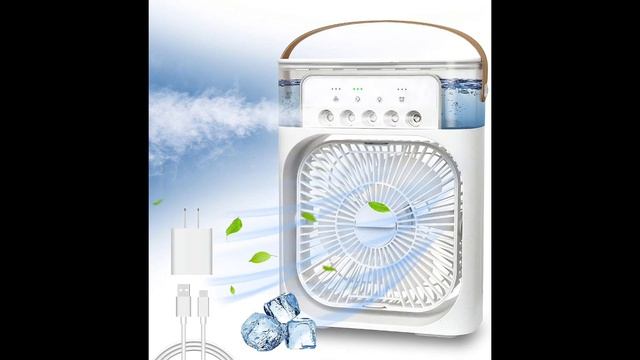 Portable Air Conditioner Fan | Mini Evaporative Air Cooling Fan With 7 Color LED Lights