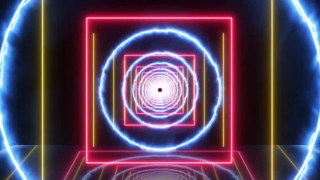 Neon Effect Beautiful Tunnel Abstract Glow Particles HD Background, VJ LOOP BACKGROUND