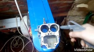 Выправляем погнутый фланец карбюратора " озон" на москвиче 2141.