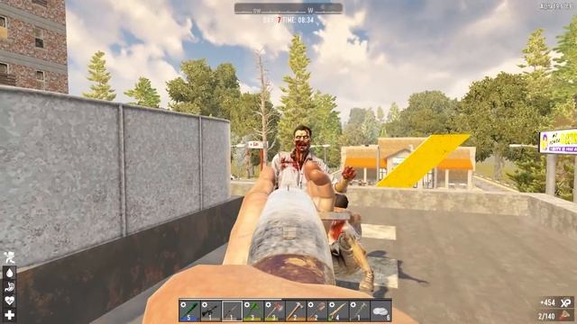 Even on Insane Difficulty, The Day 7 Horde is Too Easy... | 7 Days To Die Alpha 19 [#4] смотреть онлайн