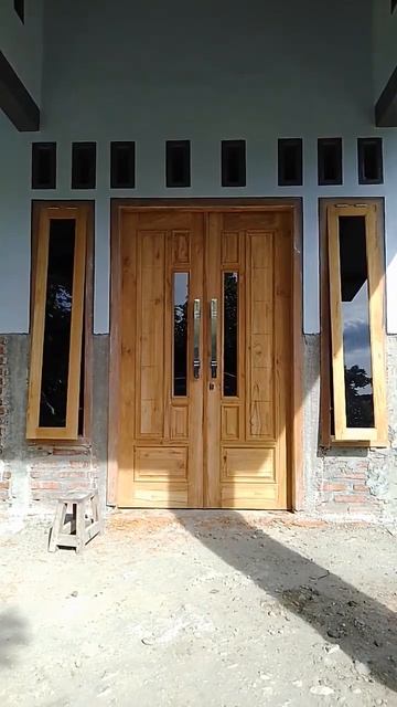 pintu minimalis jati kayu jati #tukangkayu #carpenter #woodwork #woodworkingart смотреть онлайн