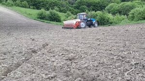 Трактор МТЗ-1221 + пропашная сеялка. Сев кукурузы на склоне