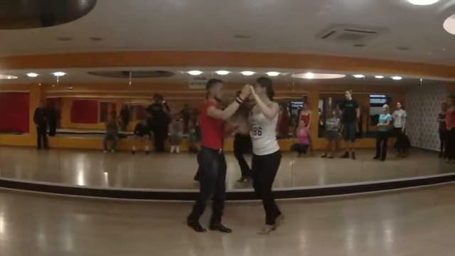 Denys & Lilya / семинары в Харькове / сальса ЛА - перемещения