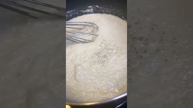 Creamy Cheesy Grits With Garlic Butter Shrimps