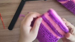 следки на двух спицах зефирки