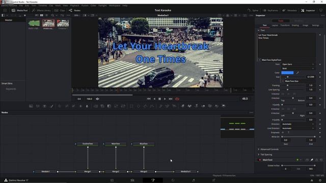 Text Karaoke - DaVinci Resolve смотреть онлайн