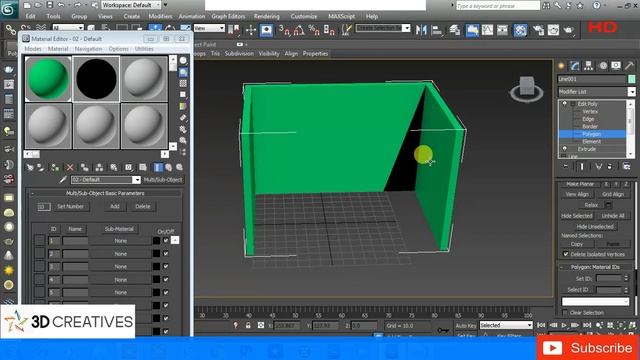 Apply Multiple colors on 3Ds max wall Faces - Video Tutorials смотреть онлайн