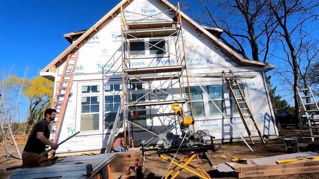 Cottage Exterior Siding and Sofit Installation