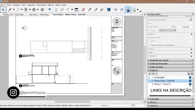 PRANCHAS AUTOMÁTICAS NO LAYOUT I Template SketchUp смотреть онлайн