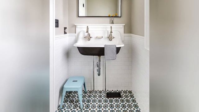 75 Limestone Floor And Cement Tile Floor Powder Room Design Ideas You'll Love 🔴 смотреть онлайн