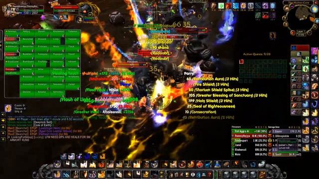 Prot Paladin alt AOE tanking Garr Adds. I forgot to use righteous fury and still held agrro. смотреть онлайн