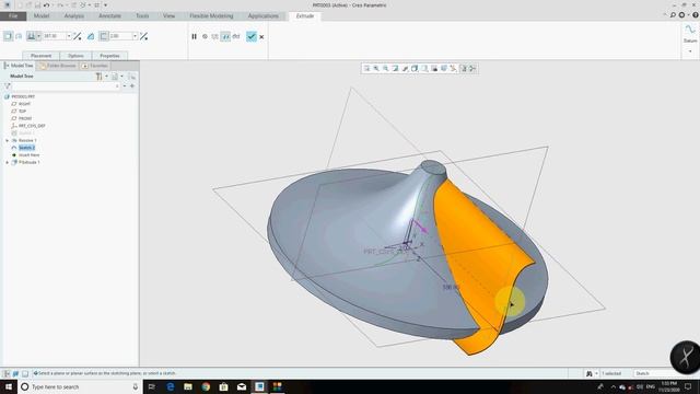TURBINE BLADE DESIGN IN CREO 5 0