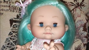 ай какая девочка, лапочка, мятная булочка, Пупс 26см PEPOTE с закрывающими глазками Nines D'Onil