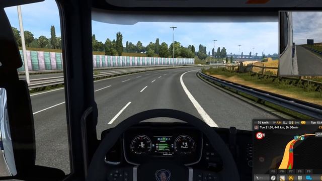 Shifting 12 Gear Scania Truck With Modified Exaust Sound - ETS2 #scania #ets2