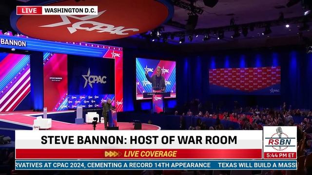 FULL SPEECH: Steve Bannon Addresses CPAC in DC 2024 - 2/24/24 смотреть онлайн