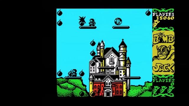 Bomb Jack - Sinclair ZX Spectrum - emulador Qaop JS смотреть онлайн