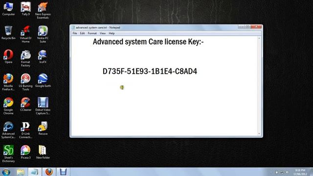 Advenced System care licence Key смотреть онлайн