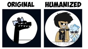 Alphabet Lore vs Humanized Version (by Hi Ani) #2