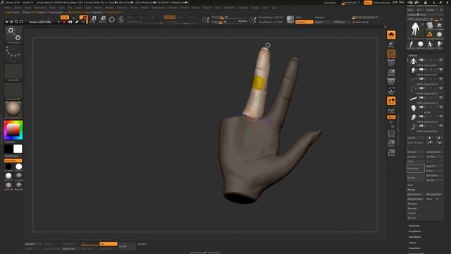 Base hand | Zbrush Timelapse смотреть онлайн
