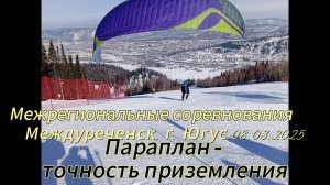 Межрегиональные соревнования по СЛА в дисциплине параплан - точность приземления. 08.03.2025 День 1.