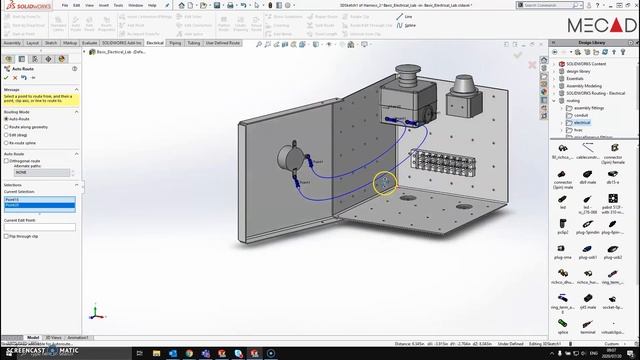 Basic Electrical Routing in SOLIDWORKS смотреть онлайн