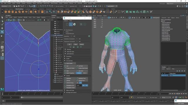 3D Creature Modeling for Games with Maya and ZBrush - Lesson 17 / 22 смотреть онлайн