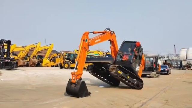 Used excavator Hitachi ZX70 смотреть онлайн
