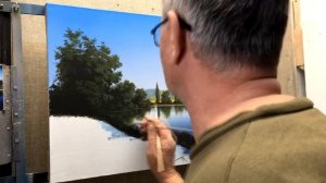 "У реки"  Акрил. Художник - композитор: Юшкевич Виктор