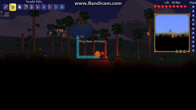 Terraria: прохождение босса (Король слизней) смотреть онлайн