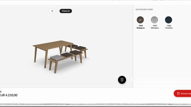 Roomle 3D & AR Configurator: freistil Table Set Configurator смотреть онлайн