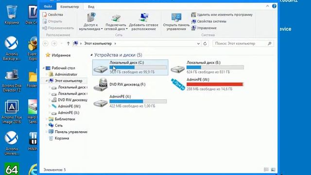 Переустановка Windows 7 с сохранением данных и копии системы (MBR) (+звук) смотреть онлайн