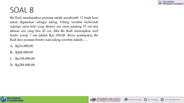 Erlangga Classroom | SMP Kelas 7 Matematika "Bahas Soal PAT" | Miftahudin, S.Pd., M.Si. смотреть онлайн
