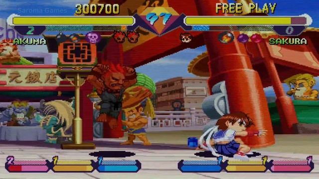 Akuma VS Sakura - Pocket Fighter - Super Gem Fighter Minimix смотреть онлайн