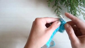 узор "Снятые петли на платочном вязании"