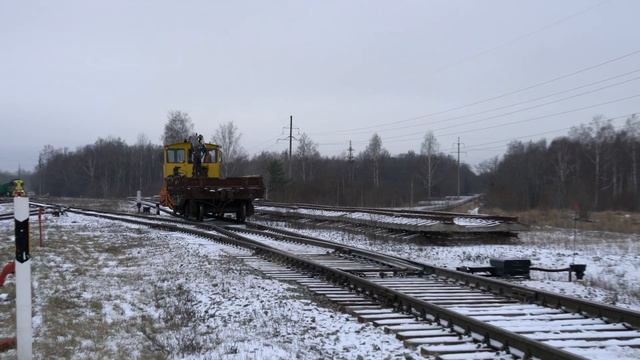 Дрезина ТКА6 на ст. Ахтме / TKA6 At Ahtme Station