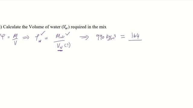 Mass and Volume of Water and Cement in Concrete Mix - Calculation смотреть онлайн