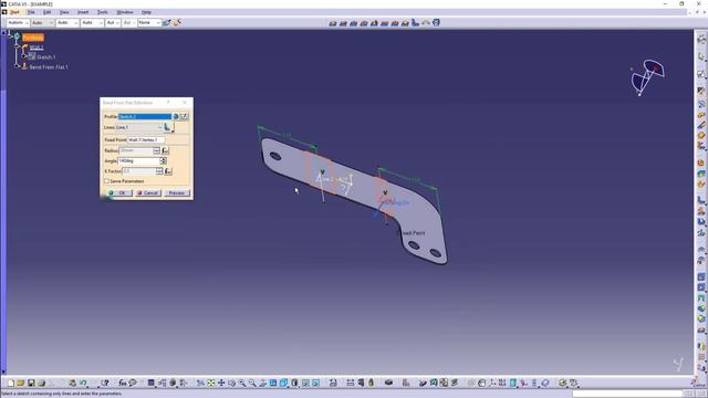 CATIA V5 Sheet Metal Ex02 смотреть онлайн