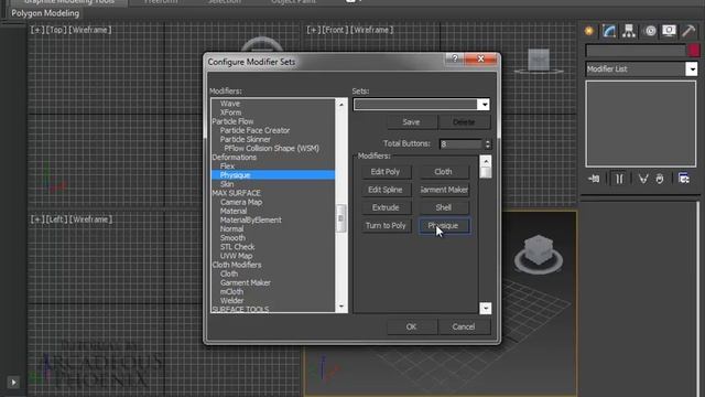 Customize the Modifier Menu list 3ds max смотреть онлайн