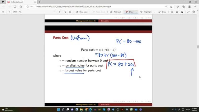 MS2 21/22 - Lecture 5 - Chapter 3: Simulation смотреть онлайн