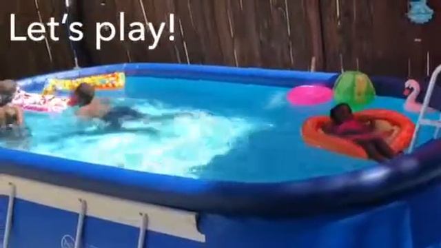 Intex 18ft X 10ft X 42in Oval Pool & Float Storage смотреть онлайн