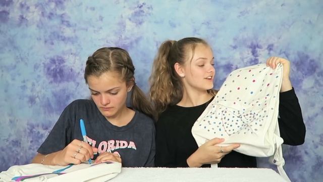 3 Marker Backpack Challenge ~ Fun Back to School DIY ~ Jacy and Kacy смотреть онлайн