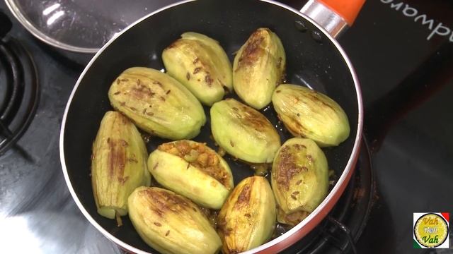 Stuffed Pointed Gourd - Barvan Parval  - By Vahchef @ Vahrehvah.com