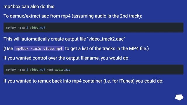 Extract audio aac from mp4 смотреть онлайн